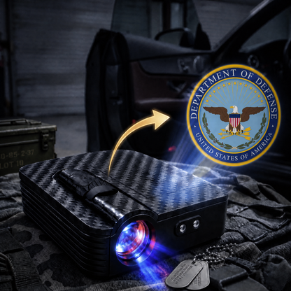 GlowBo car door projector – Defence design